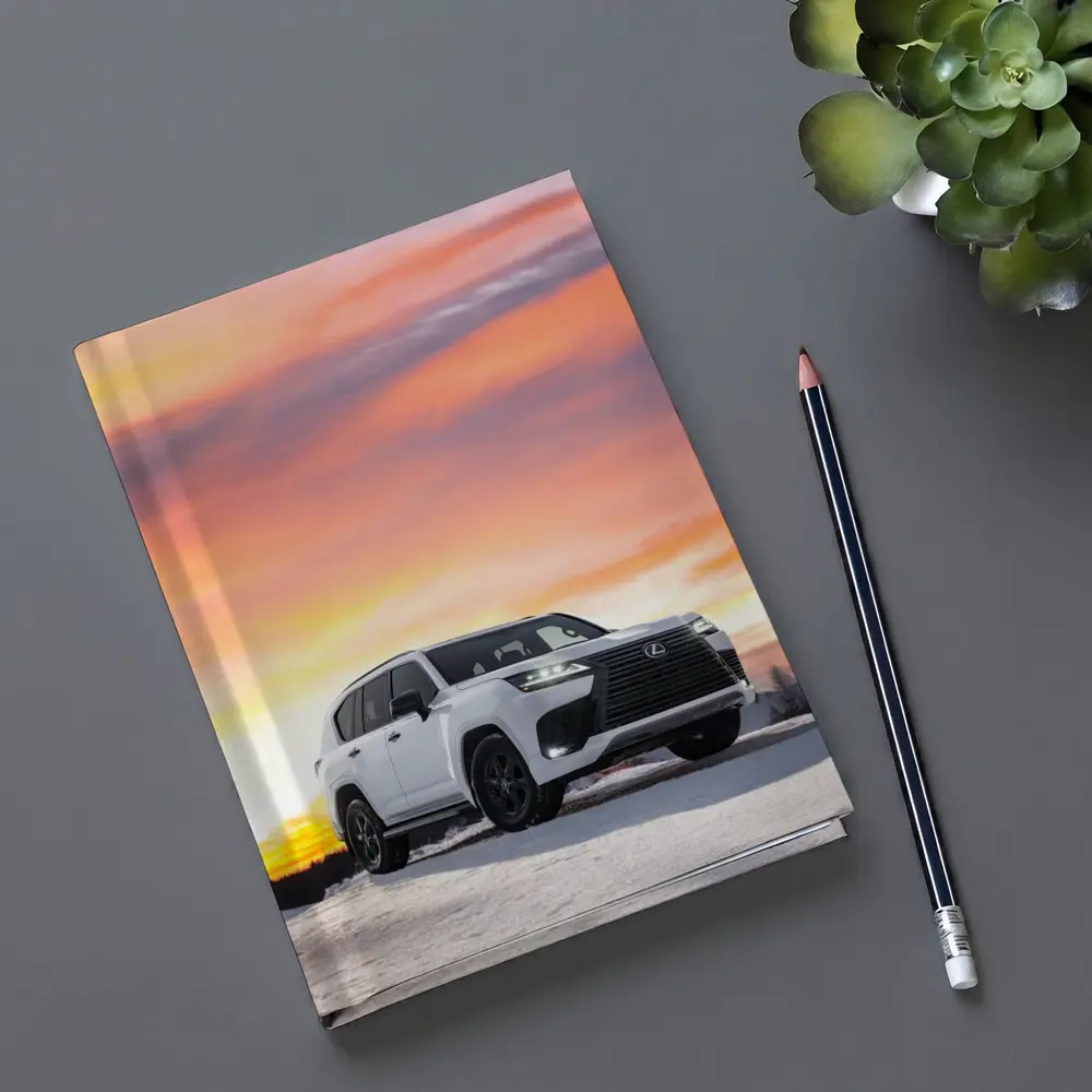 Lexus LX White SUV Winter Sunset Sky – Notebooks