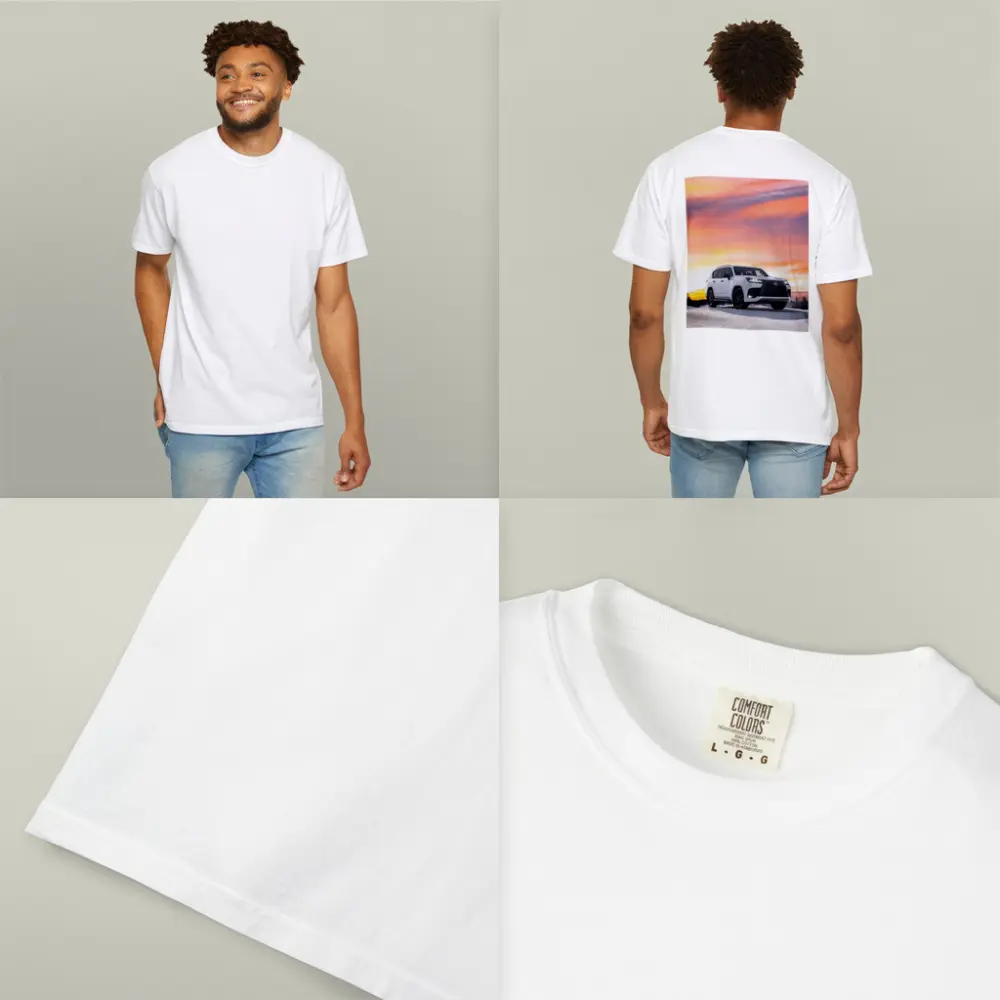 Lexus LX White SUV Winter Sunset Sky – T-Shirts