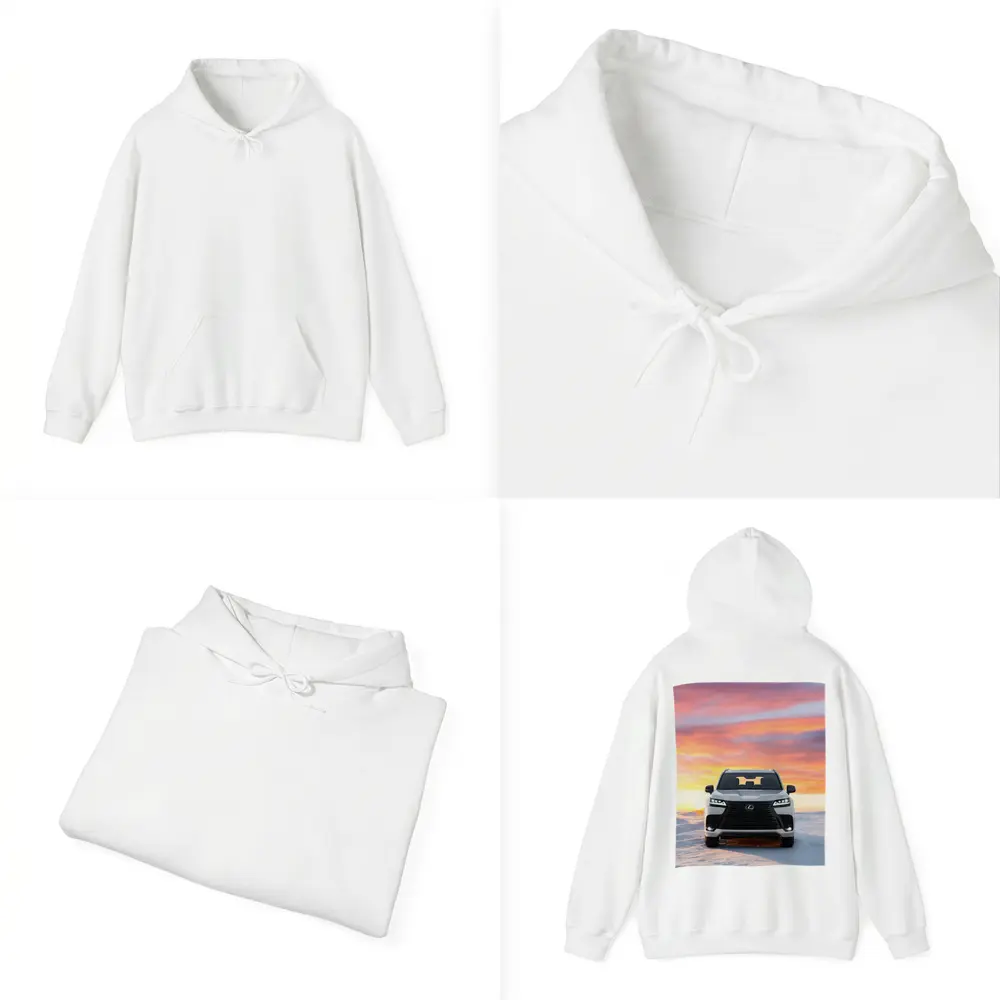 Lexus LX Snow Field Sunset Sky – Hoodies
