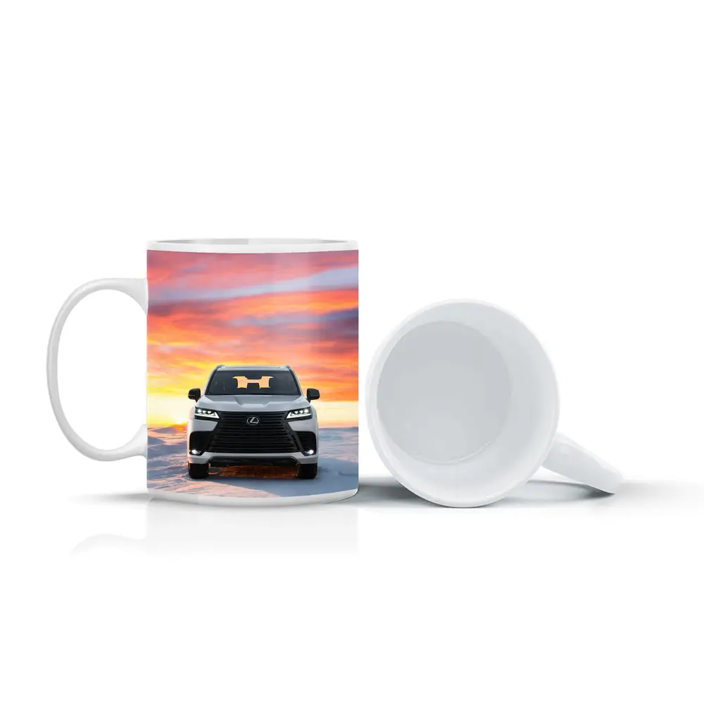 Lexus LX Snow Field Sunset Sky – Mugs