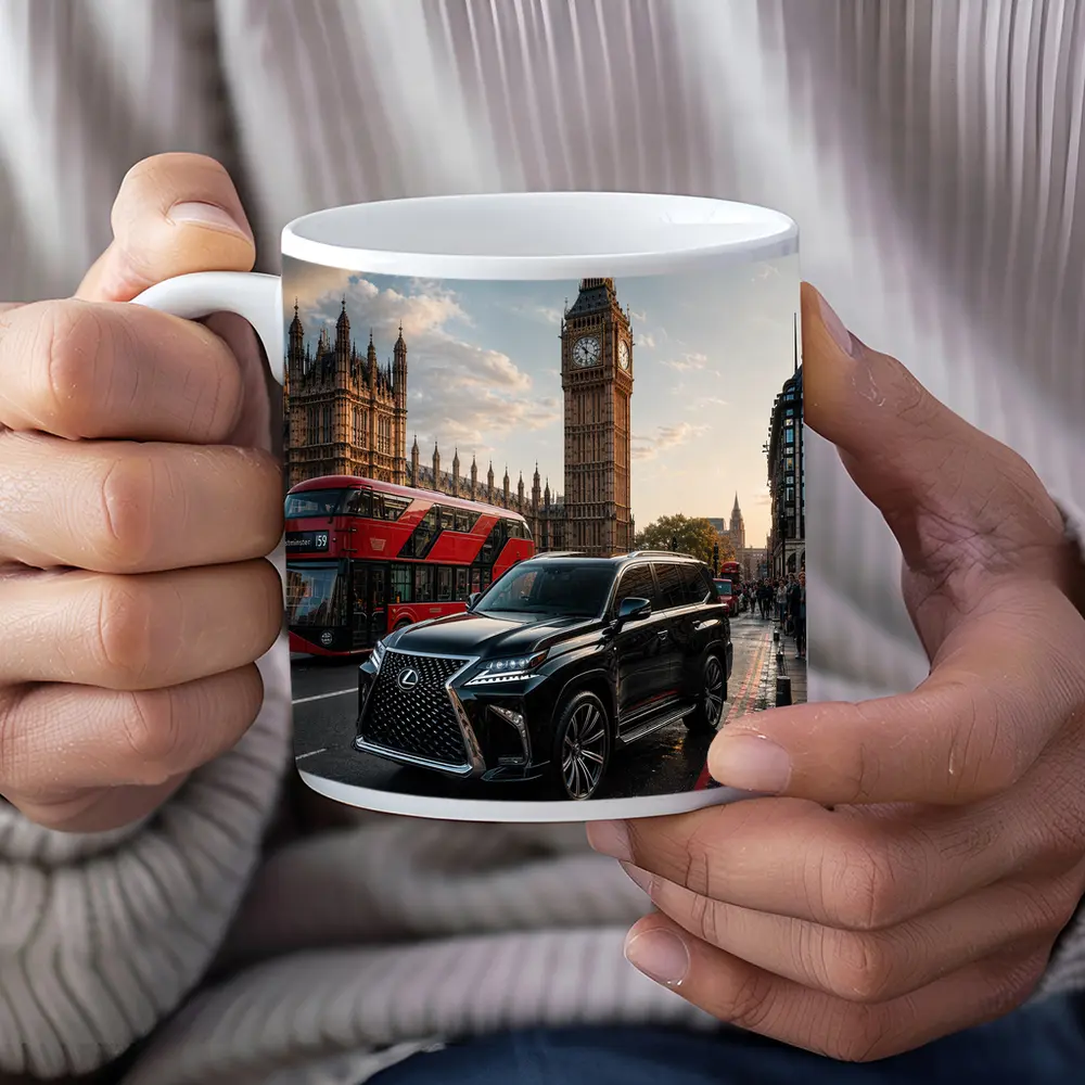 Lexus LX Black SUV London Big Ben – Mugs
