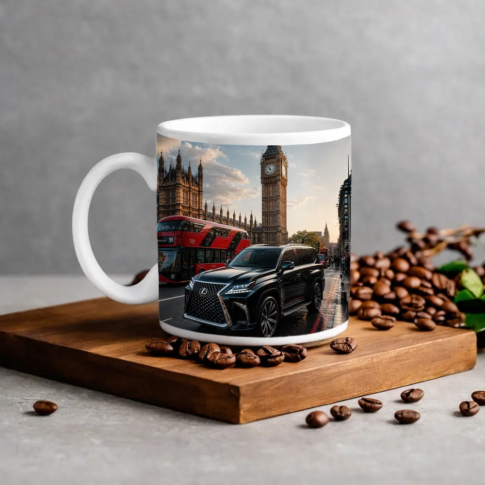 Lexus LX Black SUV London Big Ben – Mugs