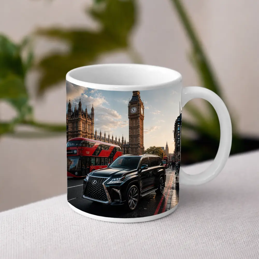 Lexus LX Black SUV London Big Ben – Mugs