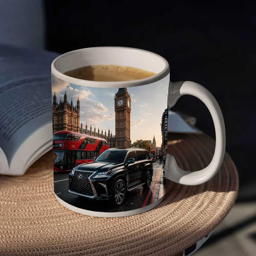 Lexus LX Black SUV London Big Ben – Mugs