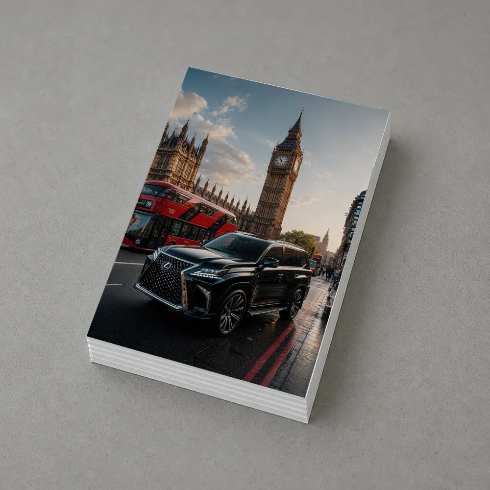 Lexus LX Black SUV London Big Ben – Postcards