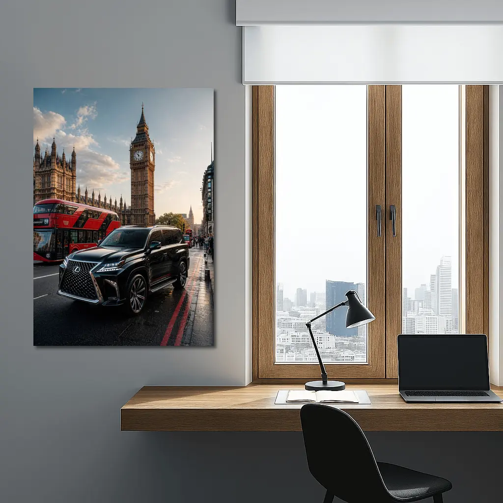 Lexus LX Black SUV London Big Ben – Wall Art