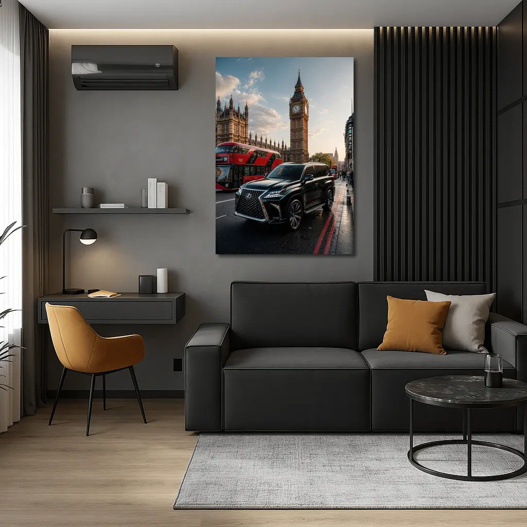 Lexus LX Black SUV London Big Ben – Wall Art