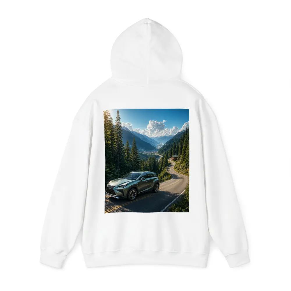 Lexus NX On Winding Mountain Road – Hoodies
