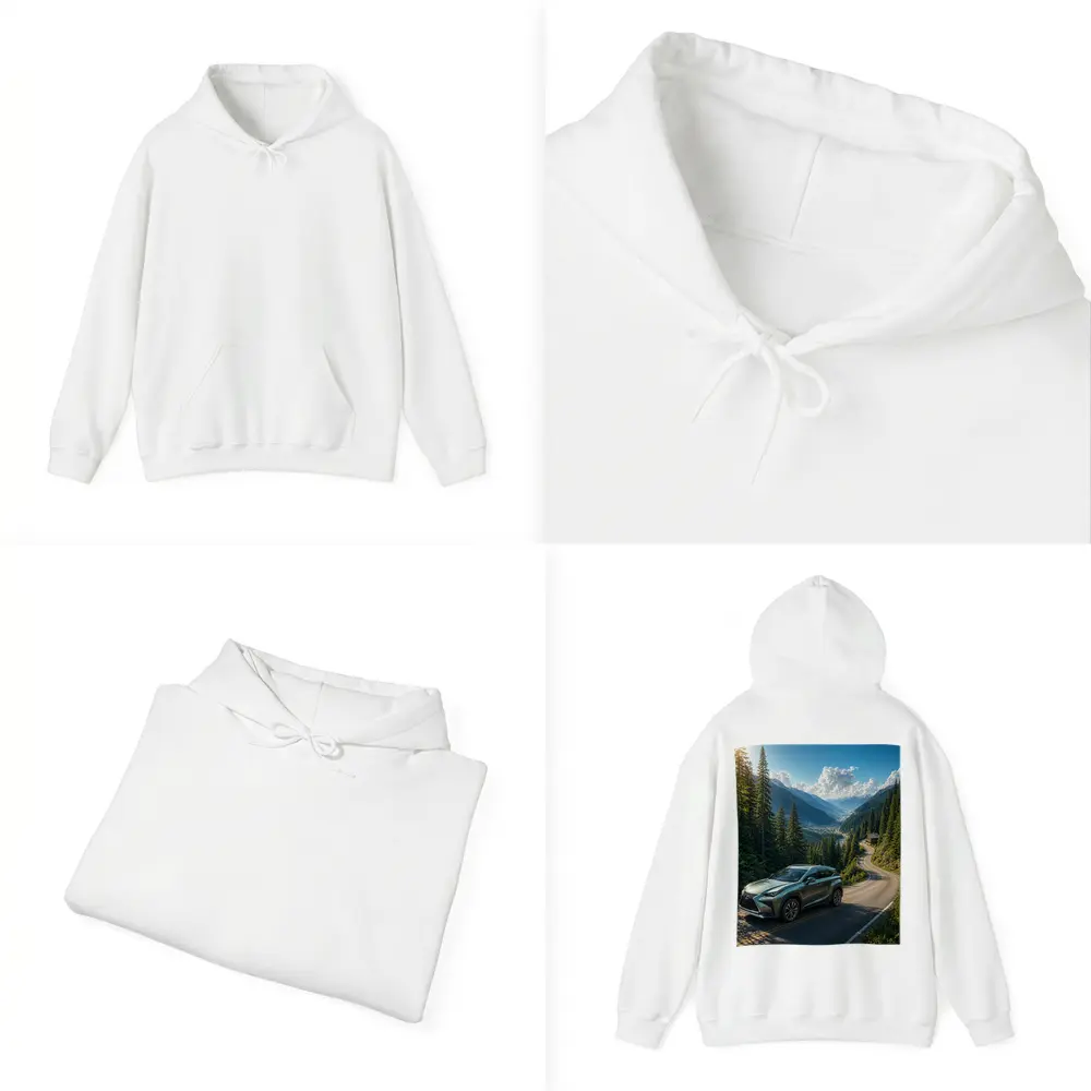 Lexus NX On Winding Mountain Road – Hoodies