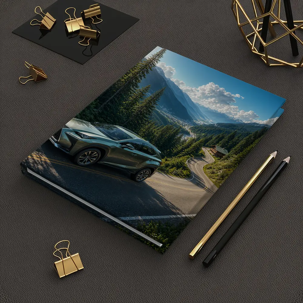 Lexus NX On Winding Mountain Road – Notebooks