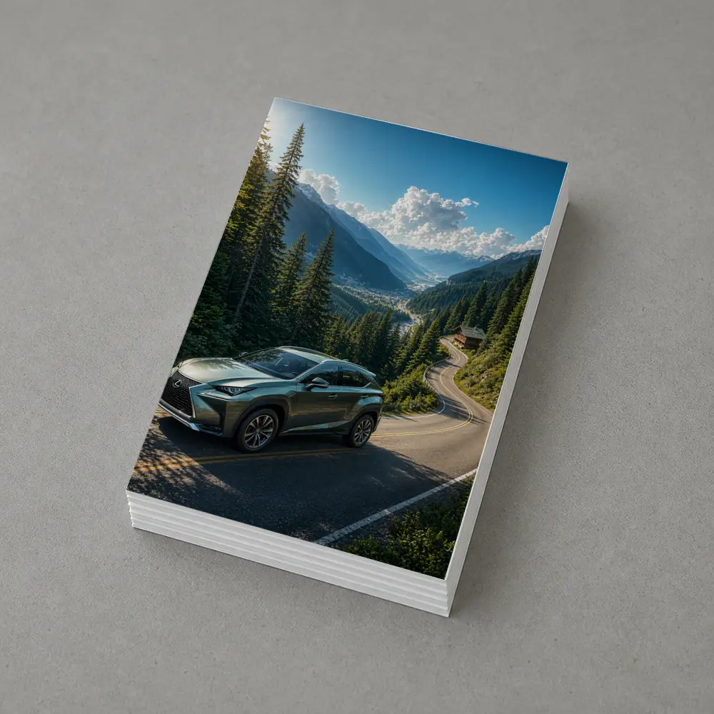 Lexus NX On Winding Mountain Road – Postcards