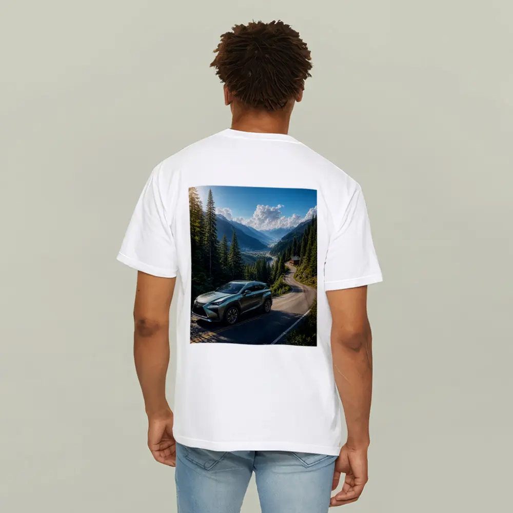 Lexus NX On Winding Mountain Road – T-Shirts