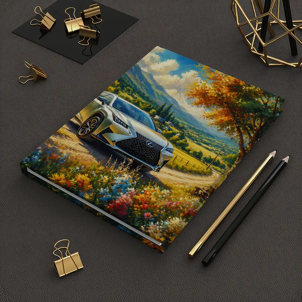 Lexus NX SUV Oil Painting Country Landscape – Notebooks