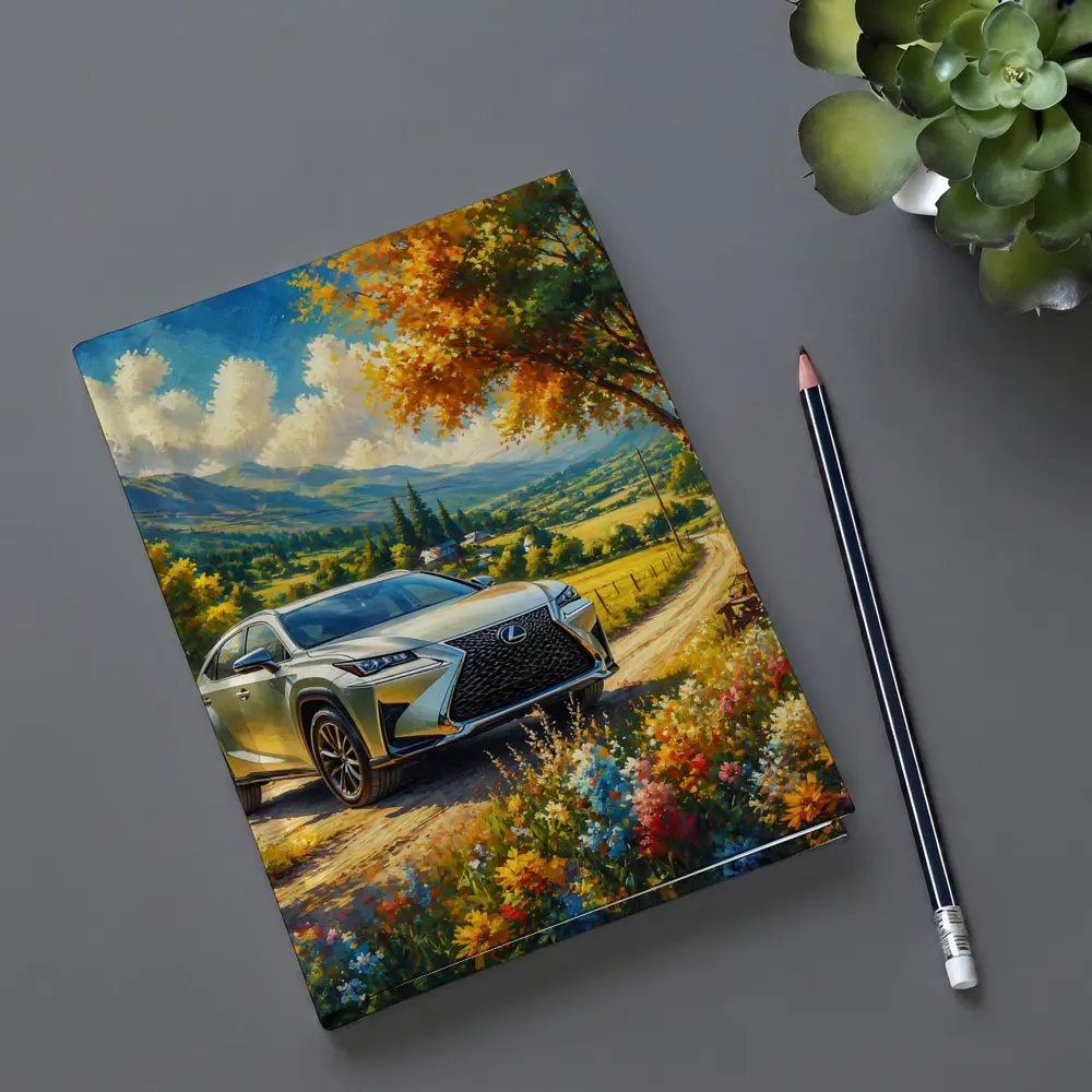 Lexus NX SUV Oil Painting Country Landscape – Notebooks