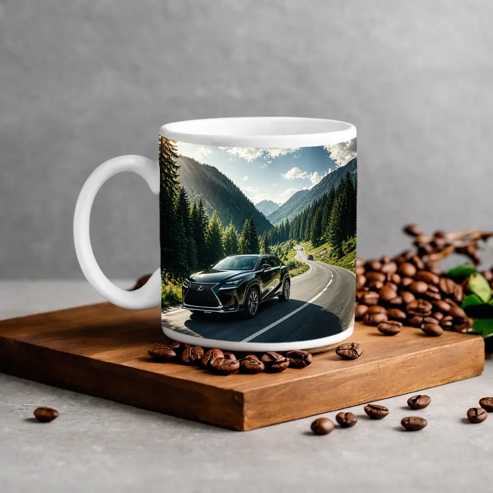 Lexus NX Mountain Road Black SUV – Mugs