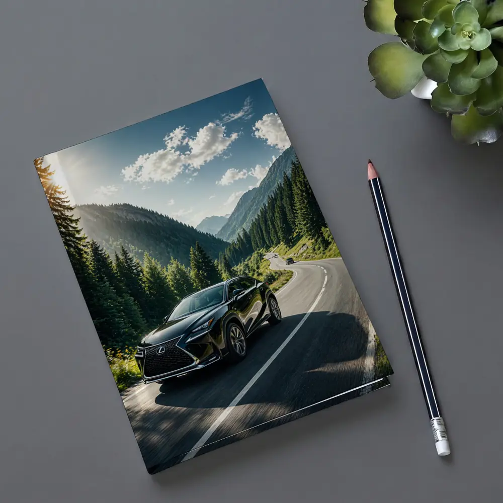 Lexus NX Mountain Road Black SUV – Notebooks