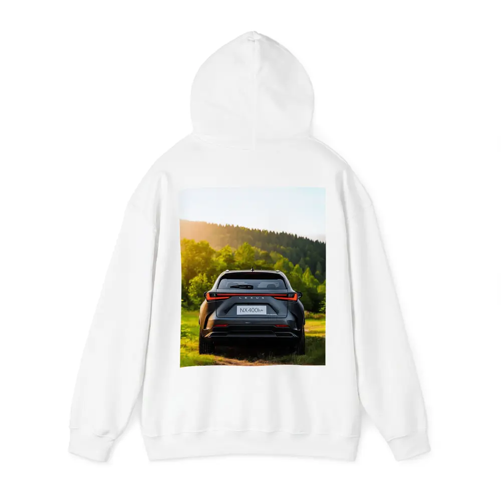 Lexus NX400h Rear View Forest Setting – Hoodies