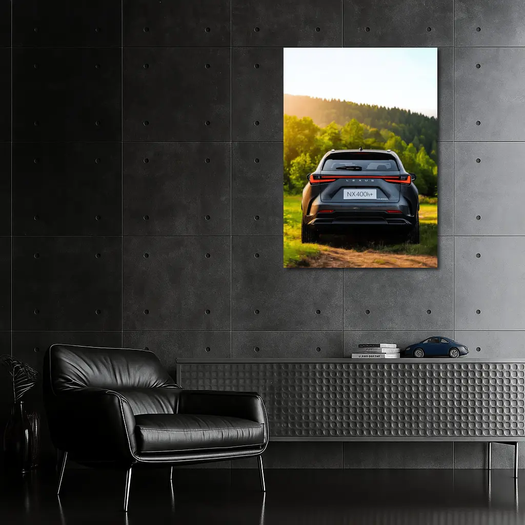 Lexus NX400h Rear View Forest Setting – Wall Art