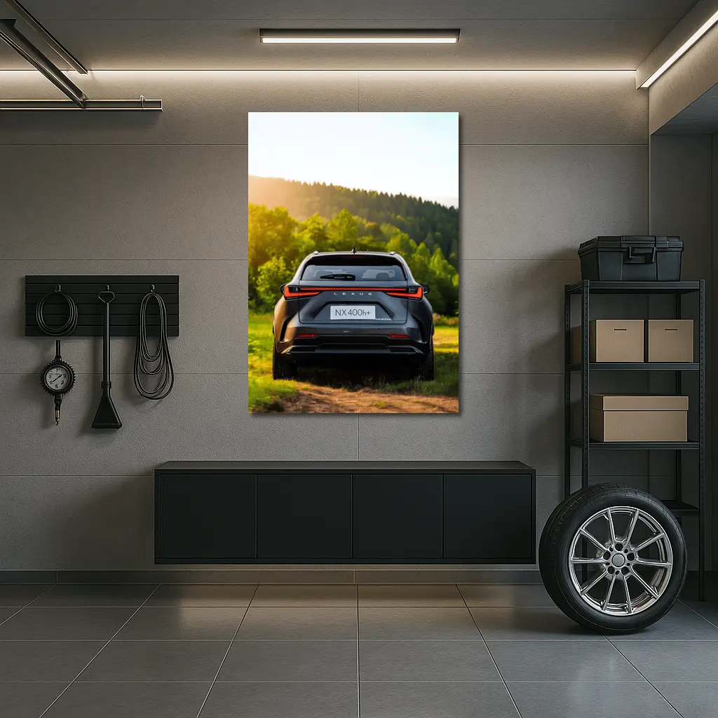 Lexus NX400h Rear View Forest Setting – Wall Art