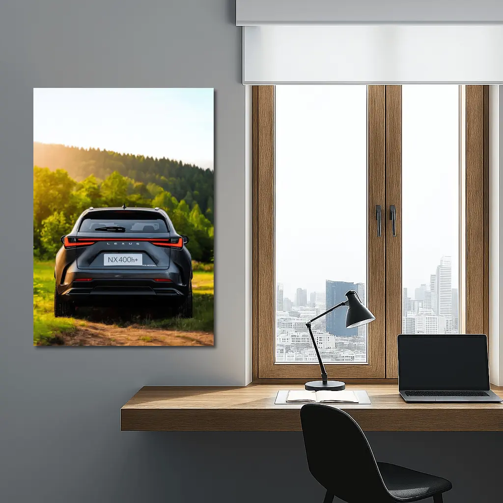 Lexus NX400h Rear View Forest Setting – Wall Art