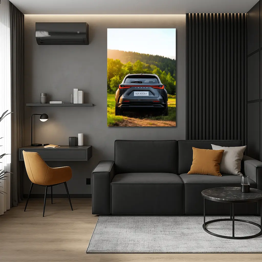 Lexus NX400h Rear View Forest Setting – Wall Art