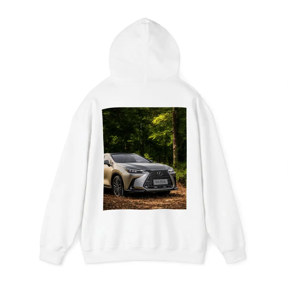 Lexus NX350h SUV Parked In Forest – Hoodies