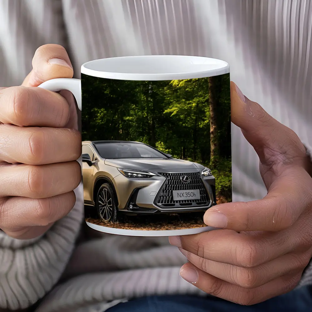 Lexus NX350h SUV Parked In Forest – Mugs