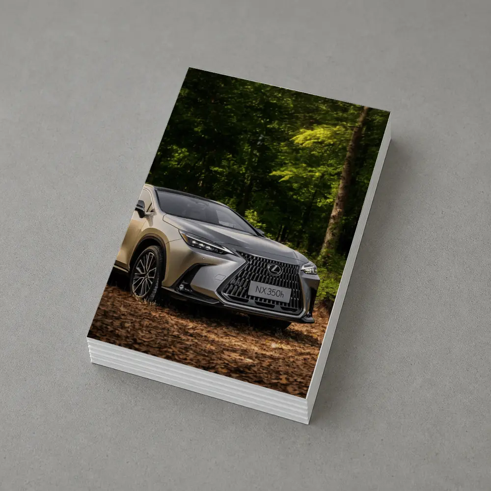 Lexus NX350h SUV Parked In Forest – Postcards