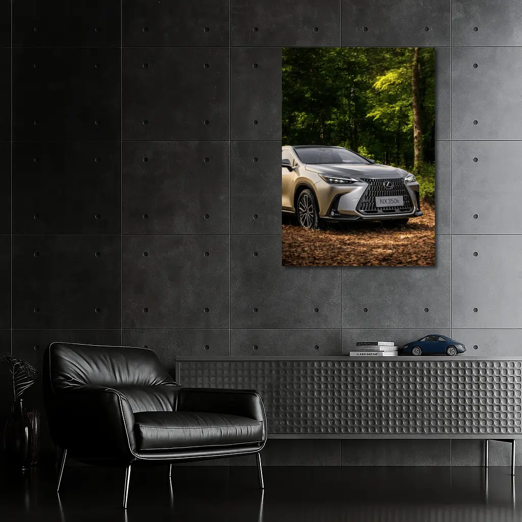 Lexus NX350h SUV Parked In Forest – Wall Art