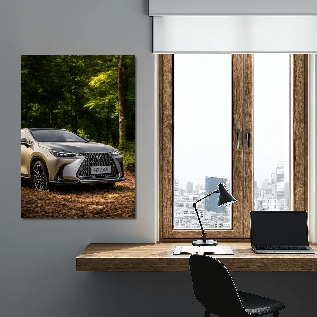 Lexus NX350h SUV Parked In Forest – Wall Art