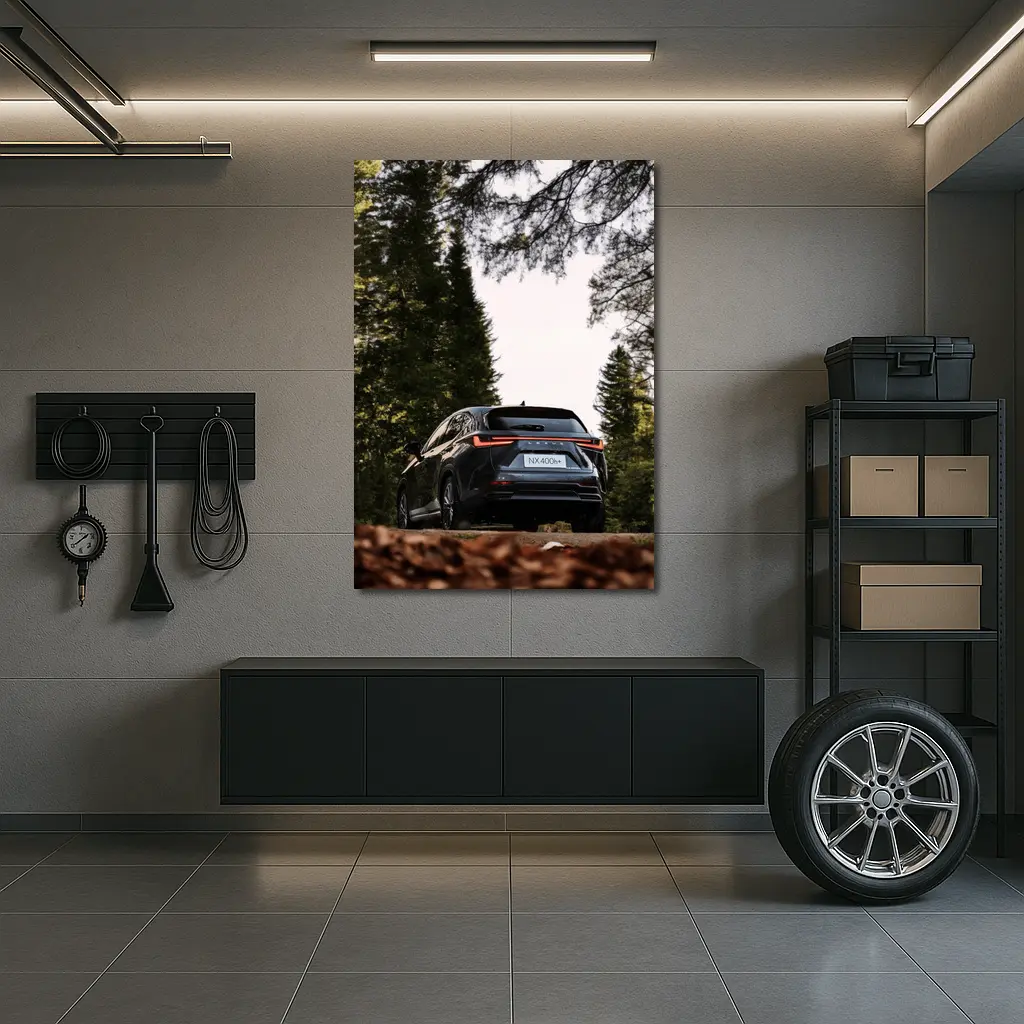 Lexus NX400h Rear View Forest Setting – Wall Art