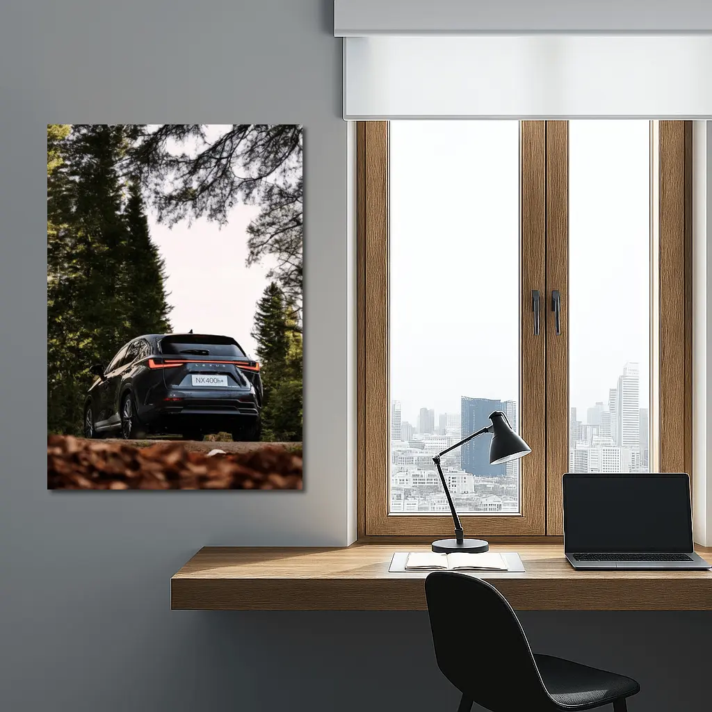 Lexus NX400h Rear View Forest Setting – Wall Art
