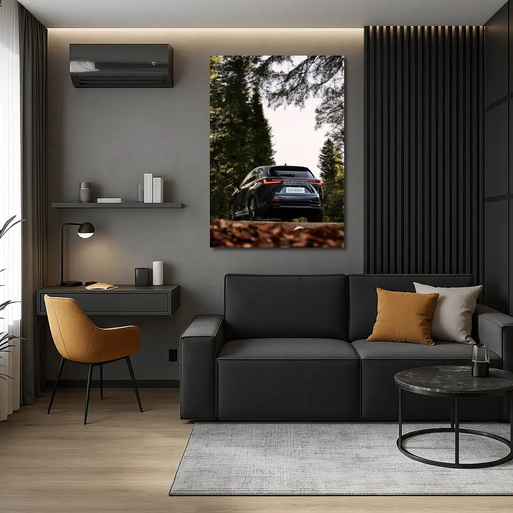 Lexus NX400h Rear View Forest Setting – Wall Art
