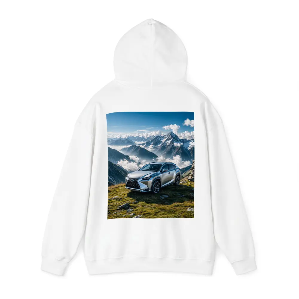 Lexus NX Silver SUV Mountain Peaks – Hoodies