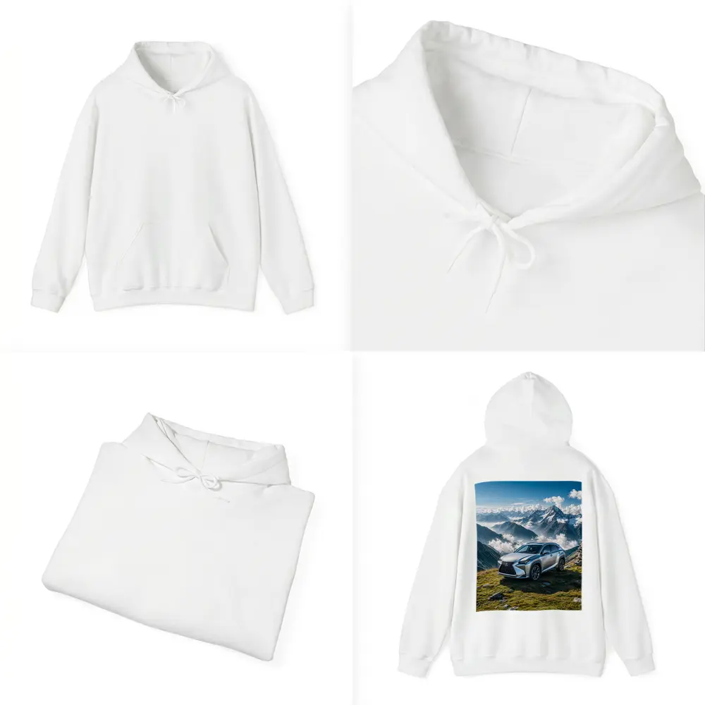 Lexus NX Silver SUV Mountain Peaks – Hoodies