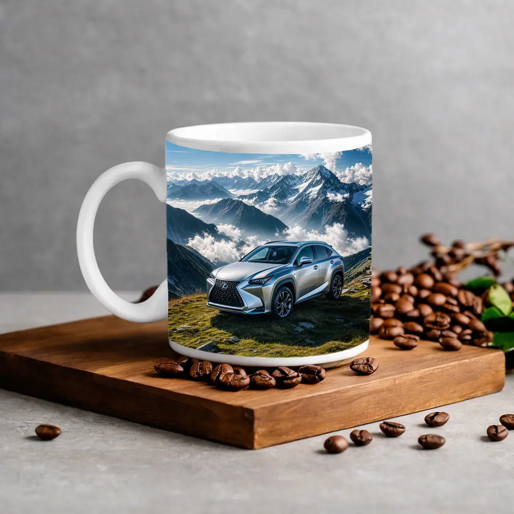 Lexus NX Silver SUV Mountain Peaks – Mugs