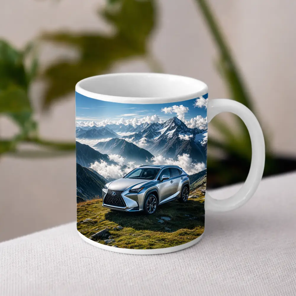 Lexus NX Silver SUV Mountain Peaks – Mugs