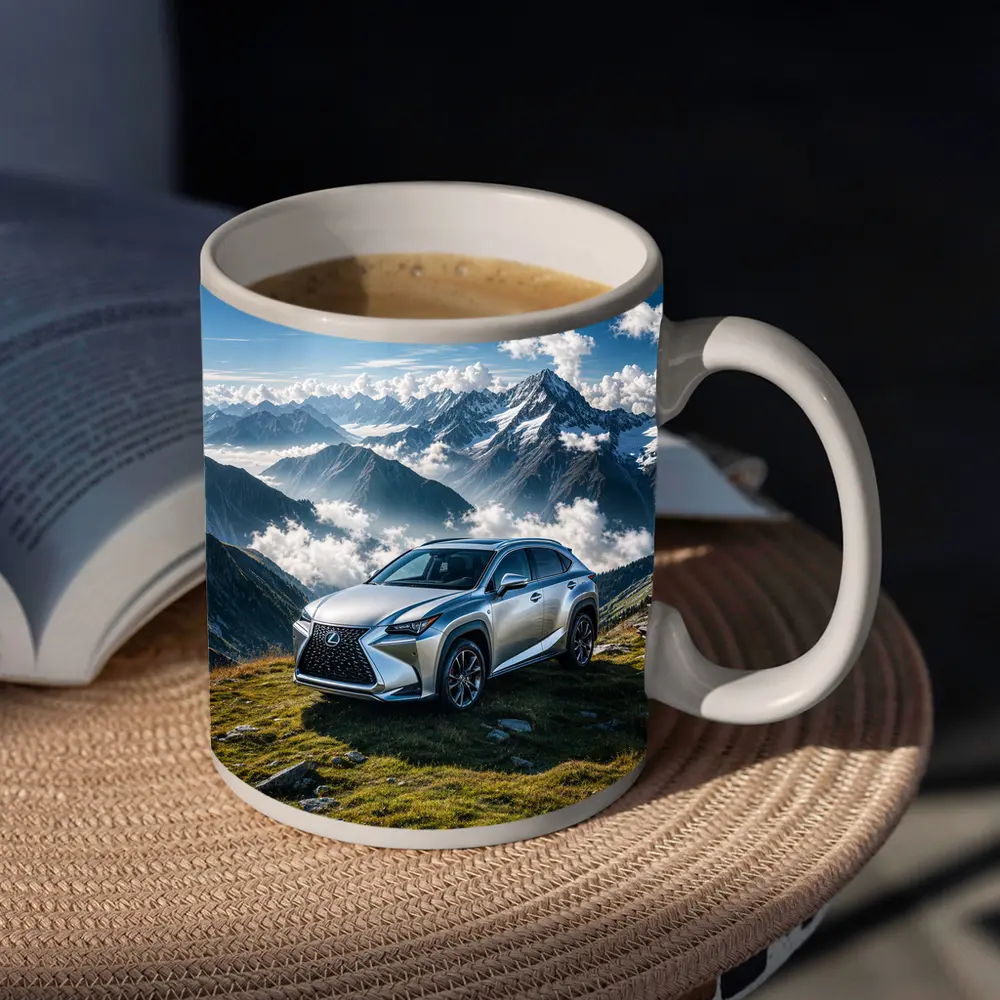 Lexus NX Silver SUV Mountain Peaks – Mugs