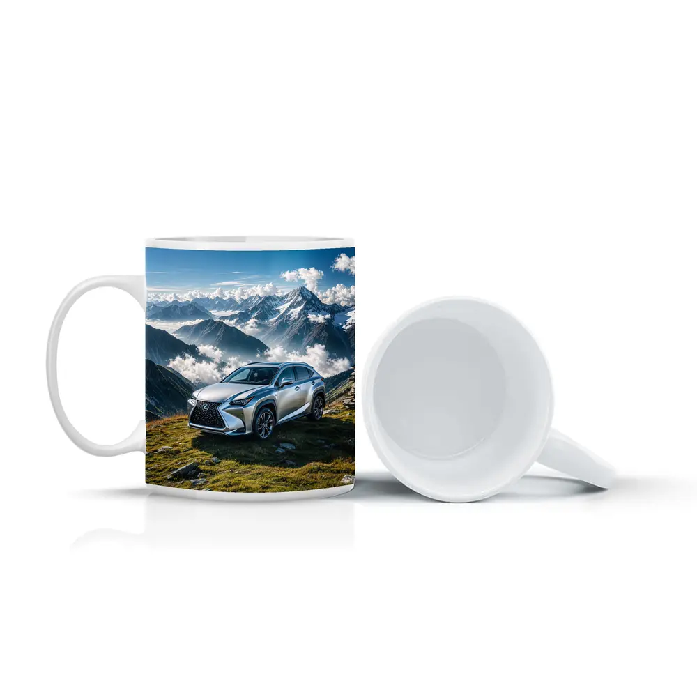 Lexus NX Silver SUV Mountain Peaks – Mugs