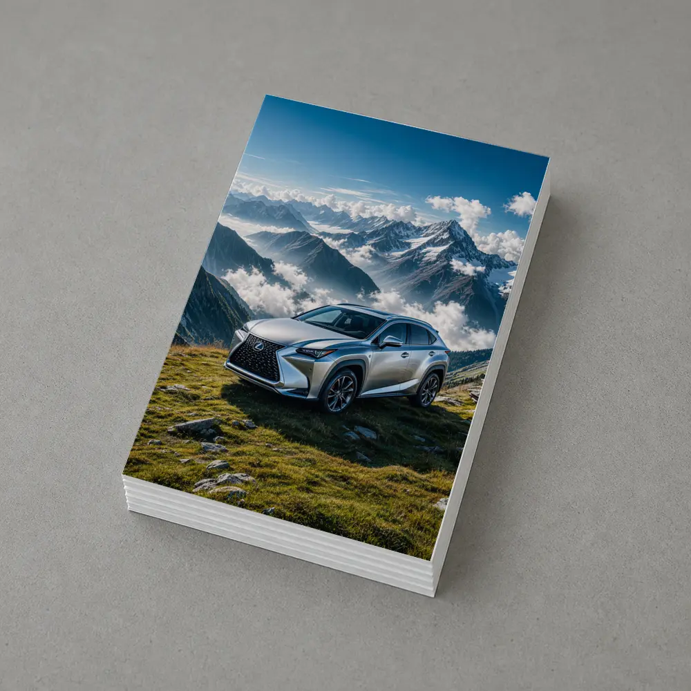 Lexus NX Silver SUV Mountain Peaks – Postcards