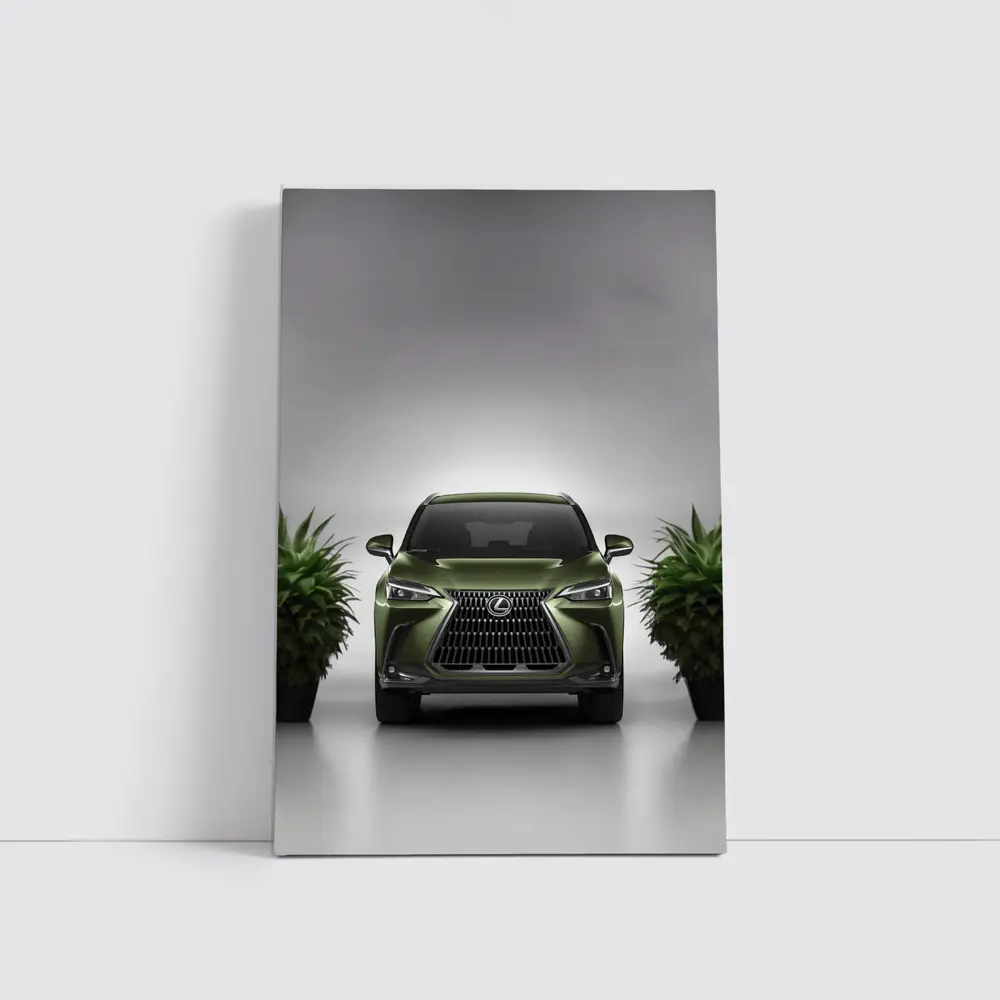 Lexus NX Green Front View Studio – Wall Art