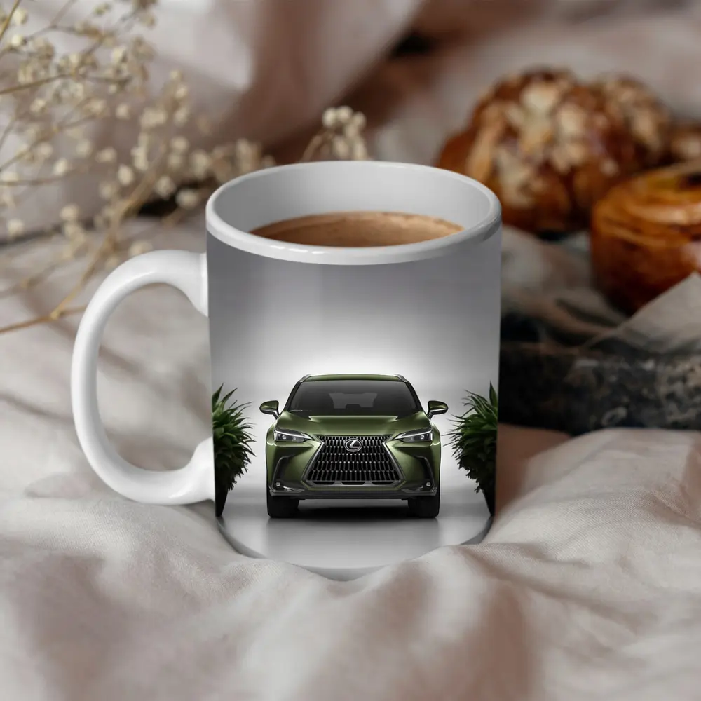 Lexus NX Green Front View Studio – Mugs