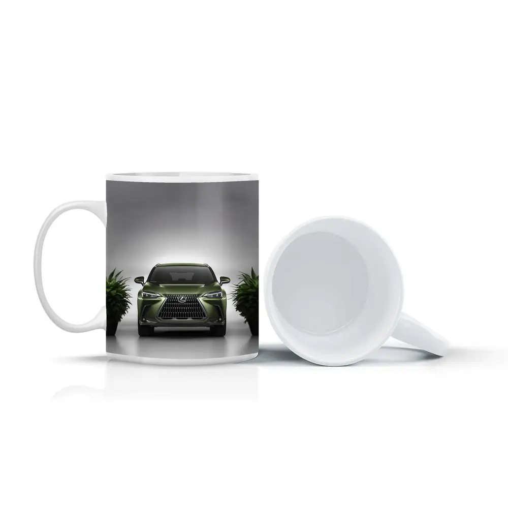 Lexus NX Green Front View Studio – Mugs