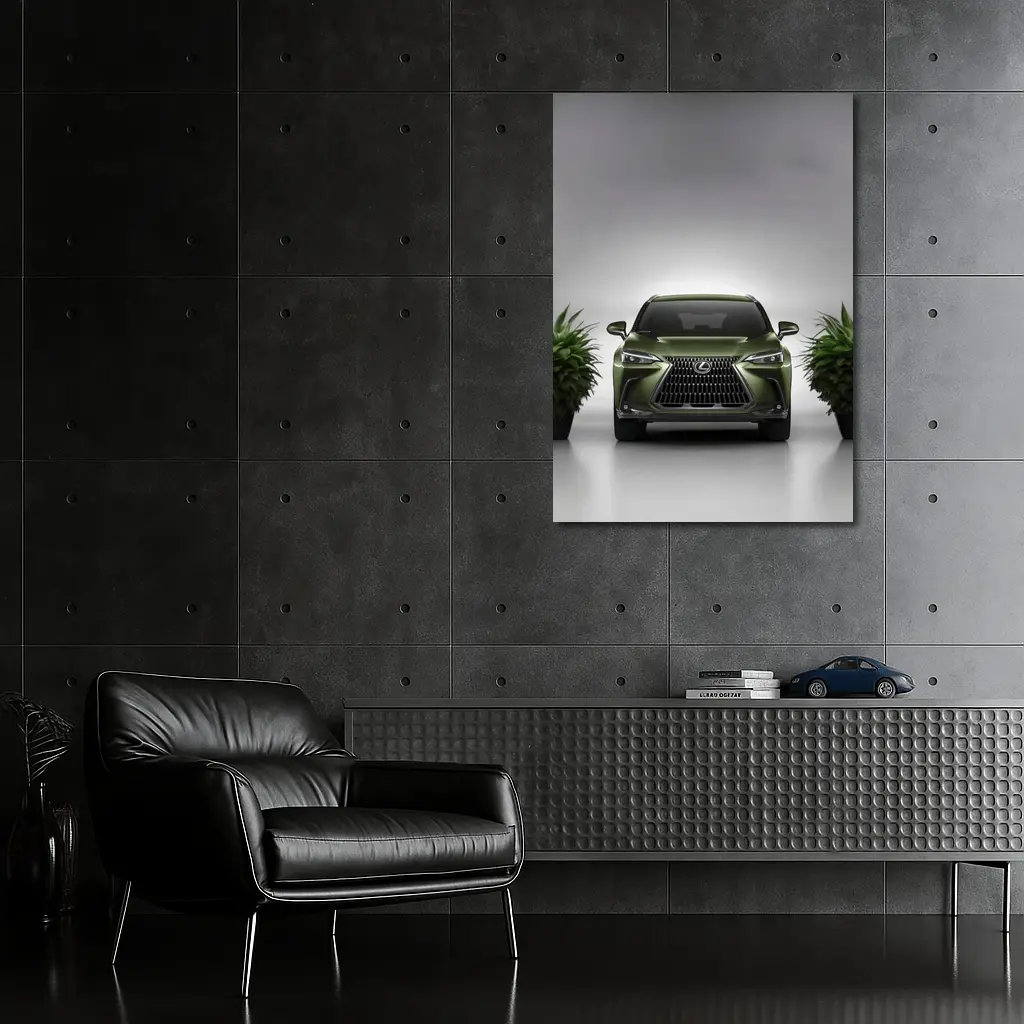 Lexus NX Green Front View Studio – Wall Art