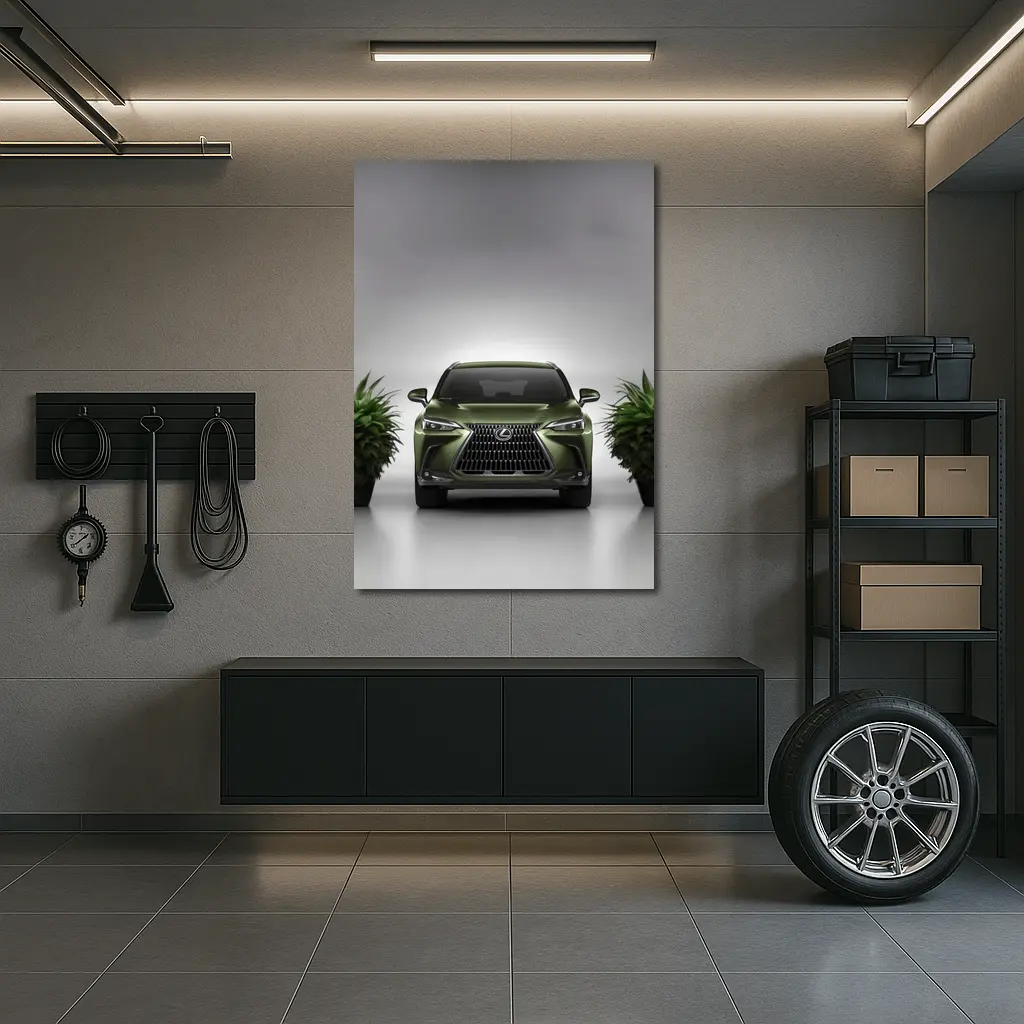 Lexus NX Green Front View Studio – Wall Art