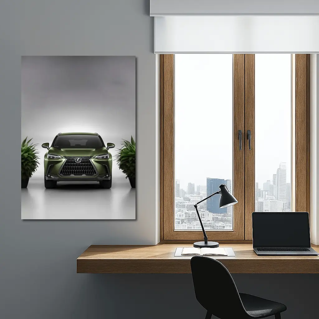 Lexus NX Green Front View Studio – Wall Art