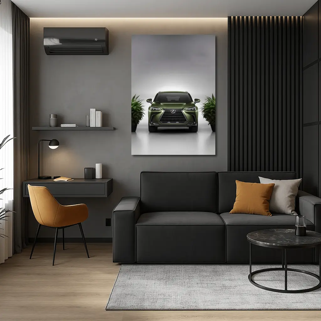 Lexus NX Green Front View Studio – Wall Art