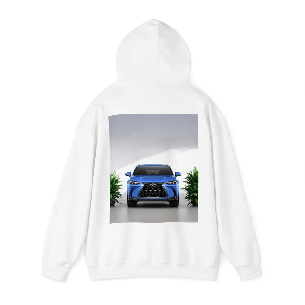 Lexus NX Blue SUV Front View Studio – Hoodies