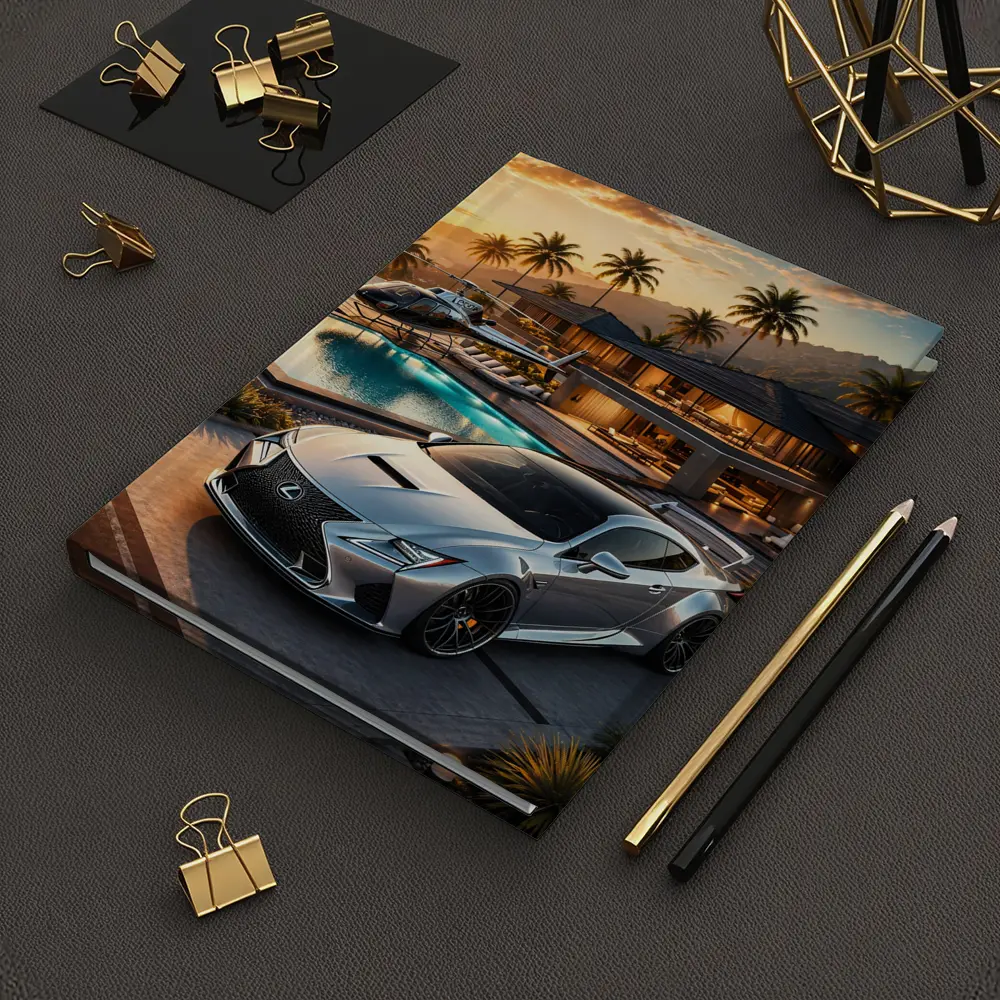 Lexus RC F Silver Luxury Villa Sunset – Notebooks