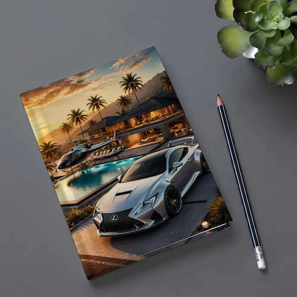 Lexus RC F Silver Luxury Villa Sunset – Notebooks